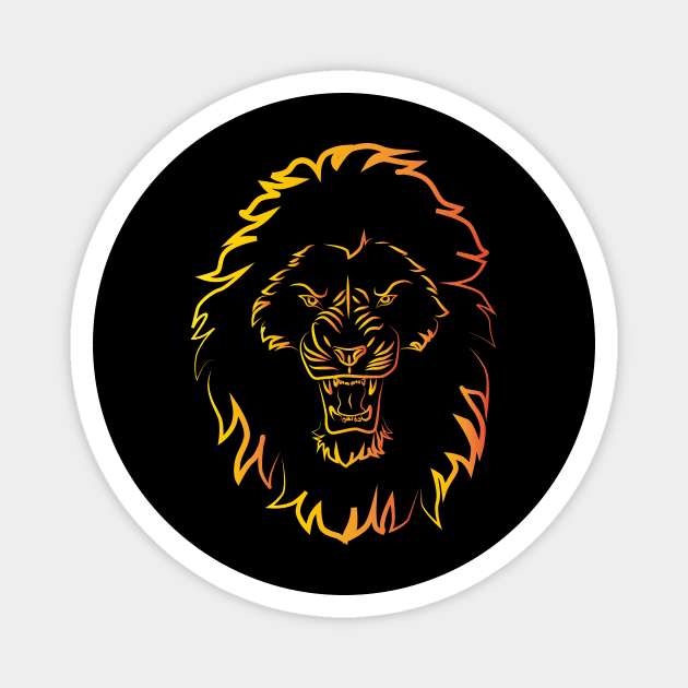 Growling Majesty Magnet by Arcanum Luxxe Store